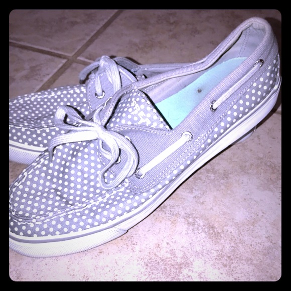 Sperry Shoes - ✅✅✅hot gray and white polka dots sperrys